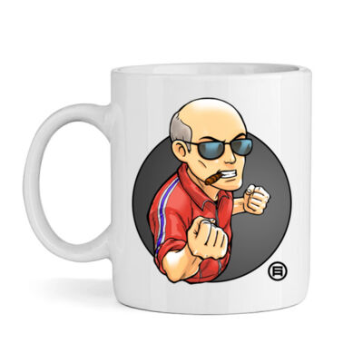 Angry Fred Dukes Up Coffee Mug Thumbnail