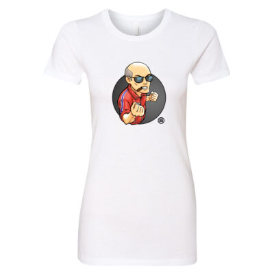 Angry Fred Dukes Up Ladies Tee Thumbnail