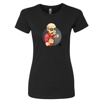 Angry Fred Dukes Up Ladies Tee Thumbnail